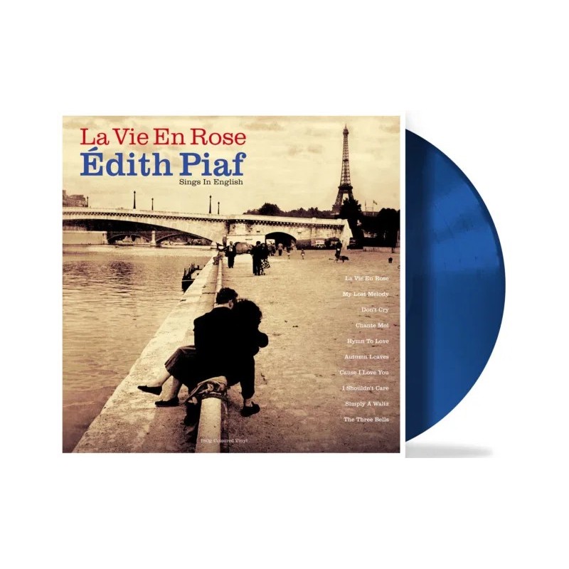 EDITH PIAF - LA VIE EN ROSE EDITH PIAF SINGS IN ENGLISH (LP VINILO COLOR AZUL)