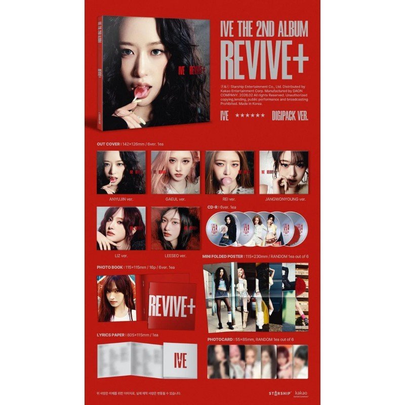 IVE - REVIVE+ (DIGIPACK VER) (CD ALBUM)