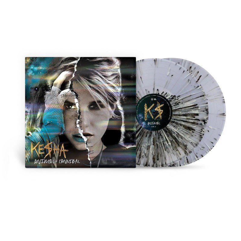 KESHA - ANIMAL + CANNIBAL (LP VINILO COLOR SAPICADO BLANCO Y NEGRO)